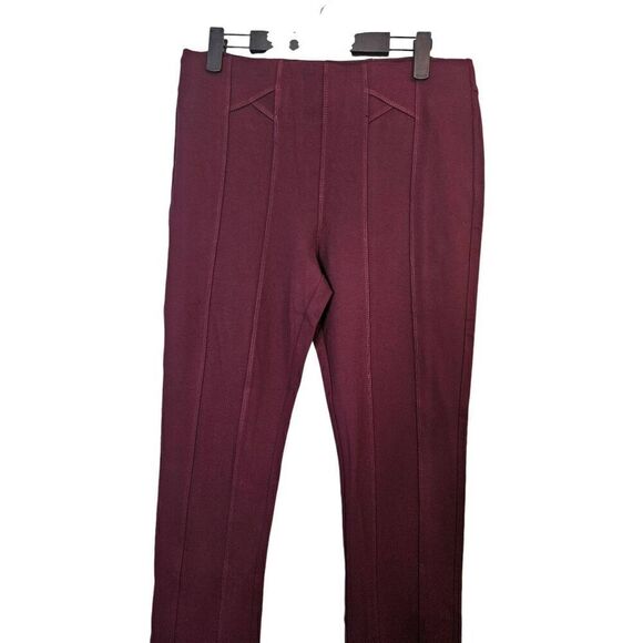 Coco Y Club CYC wine colored pull on tummy control pants. Size 10. NWT. - Picture 2 of 4
